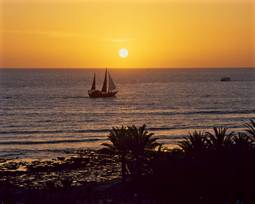 Atardecer en la costa